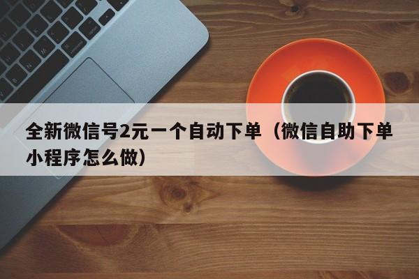 全新微信号2元一个自动下单（微信自助下单小程序怎么做）
